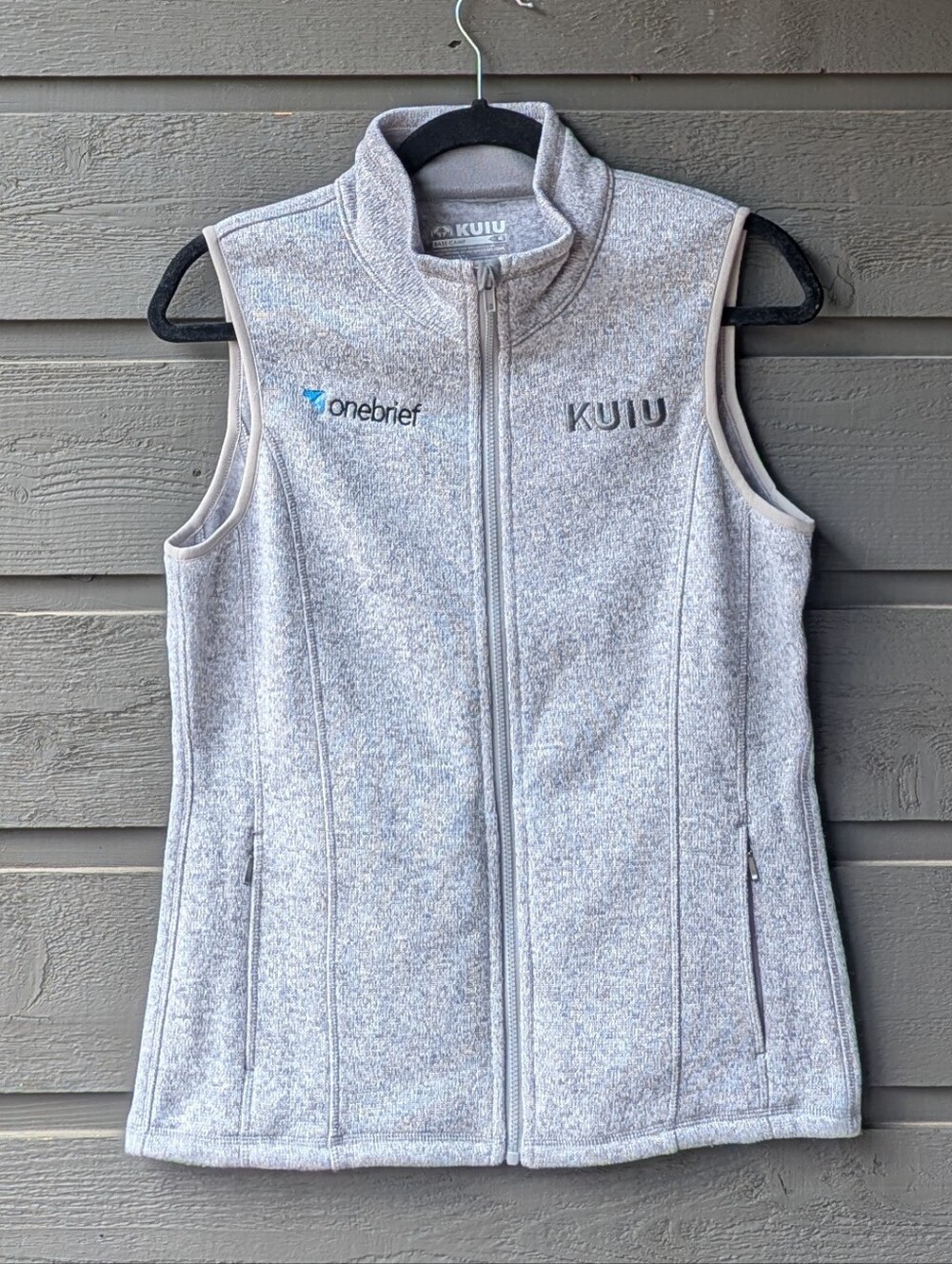 NWOT KUIU Base Camp Fleece Sweater Vest Light Heather Gray Medium